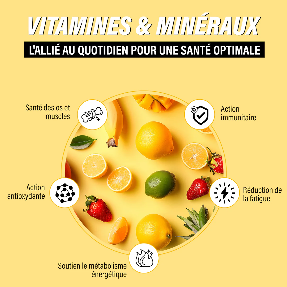 L'importance des minéraux et vitamines